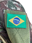 BANDEIRA DO BRASIL BORDADA NOVO PADRÃO DO EXERCITO BRASILEIRO FARDA NOVA