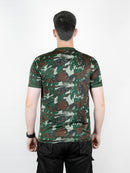 Camisetas Camufladas Personalizadas Militar Masculina Dry Fit LISA Manga Curta Tática Esporte Academia Caça e Pesca