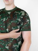 Camisetas Camufladas Personalizadas Militar Masculina Dry Fit LISA Manga Curta Tática Esporte Academia Caça e Pesca