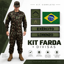 Kit Farda Modelo Novo + Novas Divisas do Exército Brasileiro