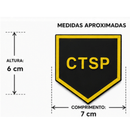 PATCH BREVE CTSP PM RS DE ALTA QUALIDADE NO TAMANHO PADRÃO