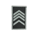 Divisa Gola 2° Sargento Emborrachada Preto Nova - Para PM e Brigada Militar