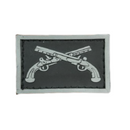 Divisa Gola Garrucha Emborrachada preto nova para PM e Brigada Militar