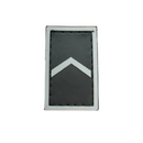 Divisa de Soldado Emborrachada fundo preto para PM e Brigada Militar