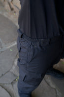 Calça Tática Preta Rip-Stop Premium 6 Bolsos Com Ligas Lumilitares