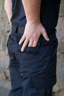 Calça Tática Preta Rip-Stop Premium 6 Bolsos Com Ligas Lumilitares