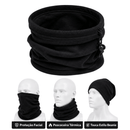 Gola Tática 3 em 1 Balaclava Cachecol e Touca em fleece soft confort com ajuste