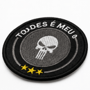 PATCH MERCENÁRIOS TODES É MEU OVO COM BORDADO DE ALTA QUALIDADE COM VELCRO DE CONTATO