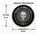 PATCH MERCENÁRIOS TODES É MEU OVO COM BORDADO DE ALTA QUALIDADE COM VELCRO DE CONTATO