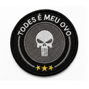 PATCH MERCENÁRIOS TODES É MEU OVO COM BORDADO DE ALTA QUALIDADE COM VELCRO DE CONTATO