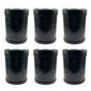 KIT 6 Potes Campo Militar Impermeável preto padrão EB