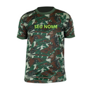Camisetas Camufladas Personalizadas Militar Masculina Dry Fit LISA Manga Curta Tática Esporte Academia Caça e Pesca