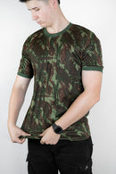 Kit 3 Camisetas Camufladas Personalizadas Militar Masculina DryFit LISANEW Manga Curta Tática Esporte Academia Caça e Pesca