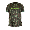 Kit 3 Camisetas Camufladas Personalizadas Militar Masculina DryFit LISANEW Manga Curta Tática Esporte Academia Caça e Pesca