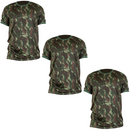 Kit 3 Camisetas Camufladas Personalizadas Militar Masculina DryFit LISANEW Manga Curta Tática Esporte Academia Caça e Pesca