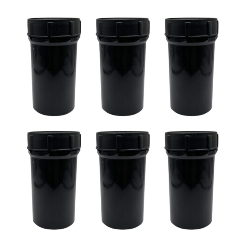 Kit 6 Potes Mini Campo Militar Impermeável preto padrão EB