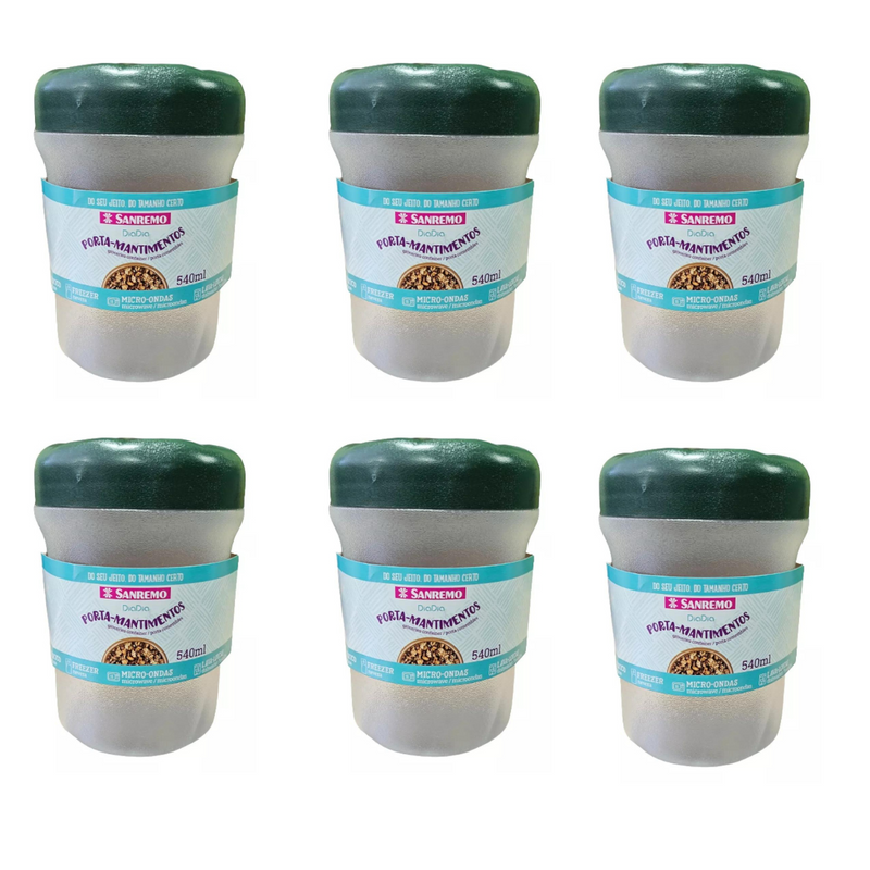 Kit 6 Potes Sanremo Para campo militar 540ml