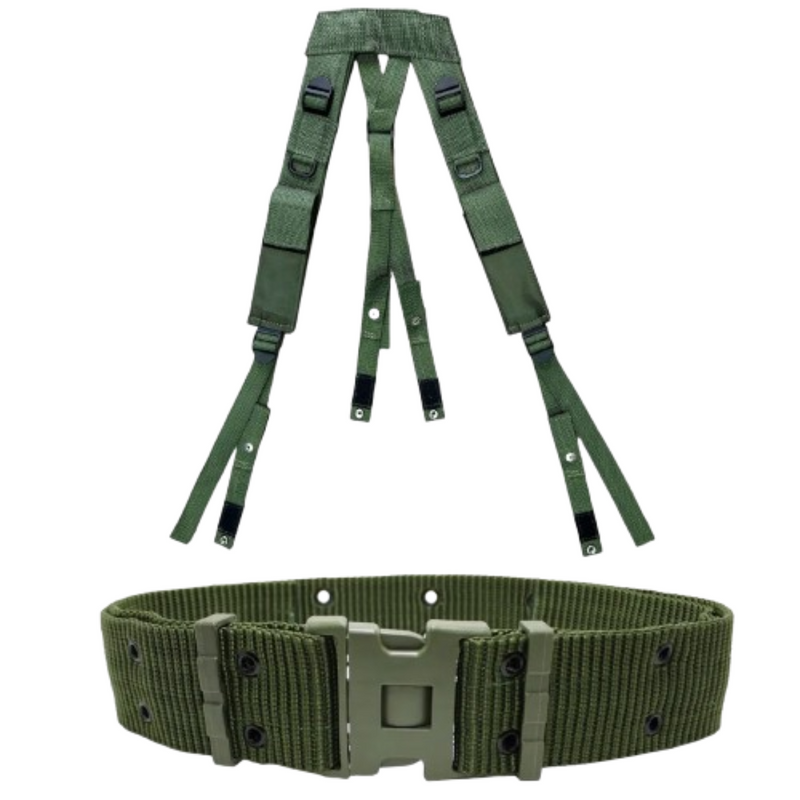 Kit Cinto NA e Suspensório Exército Brasileiro Verde