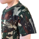 Camiseta Camuflada Infantil personalizada em bordado de Alta Qualidade