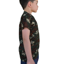 Camiseta Camuflada Infantil personalizada em bordado de Alta Qualidade