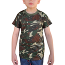 Camiseta Camuflada Infantil personalizada em bordado de Alta Qualidade