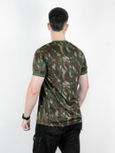 Camiseta Camuflada Personalizada Militar Masculina DryFit LISANEW Manga Curta Tática Esporte Academia Caça e Pesca