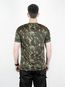 Camiseta Camuflada Personalizada Militar Masculina DryFit LISANEW Manga Curta Tática Esporte Academia Caça e Pesca