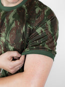 Camiseta Camuflada Personalizada Militar Masculina DryFit LISANEW Manga Curta Tática Esporte Academia Caça e Pesca