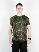 Camiseta Camuflada Personalizada Militar Masculina DryFit LISANEW Manga Curta Tática Esporte Academia Caça e Pesca