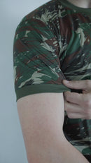 Camisetas Camufladas Personalizadas Militar Masculina Dry Fit LISA Manga Curta Tática Esporte Academia Caça e Pesca